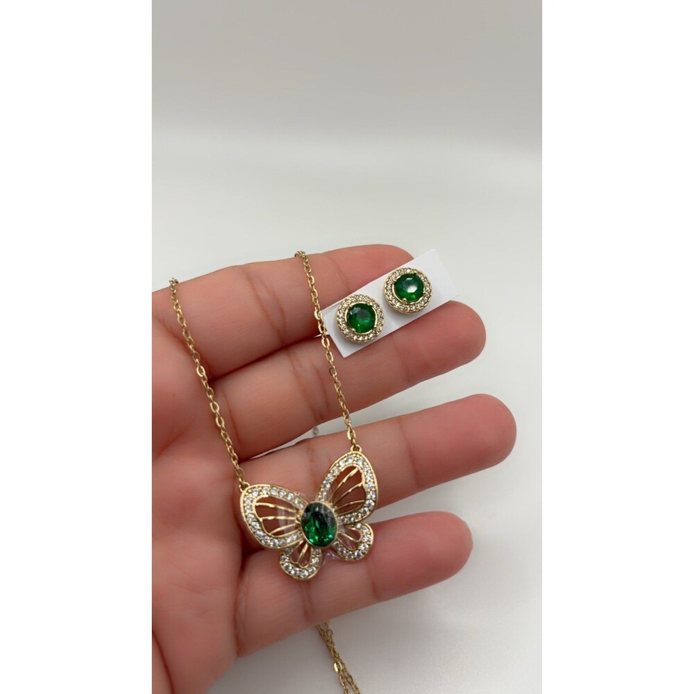 Gold-plated green set